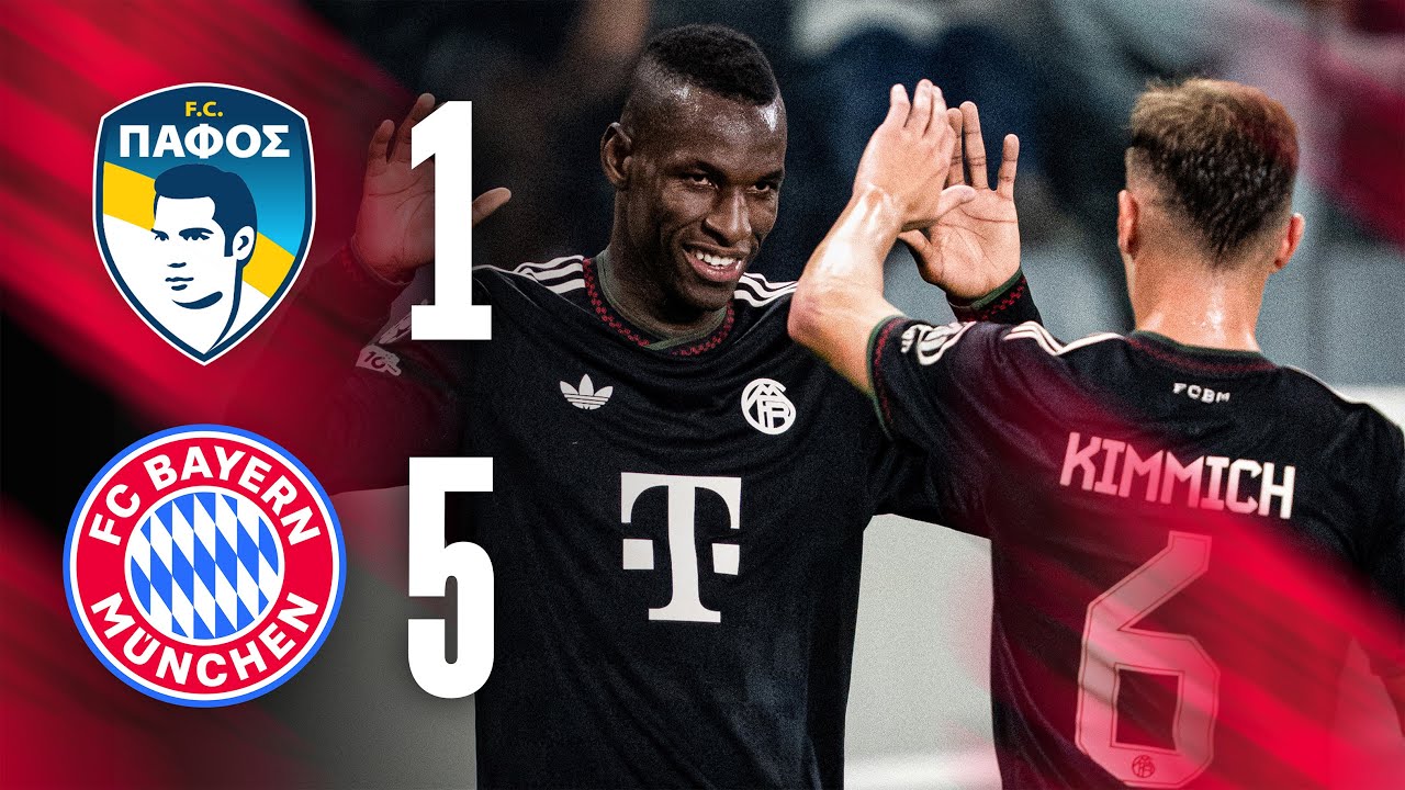Strong performance in the second CL match | Paphos FC - FC Bayern | Champions League Highlights
