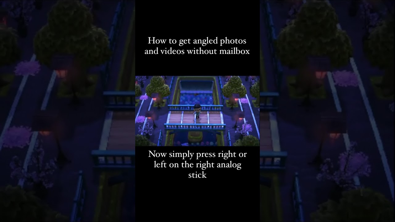 ACNH 2.0 update dropped early. Angle shots without mailbox