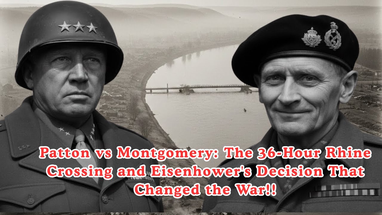 Patton vs Montgomery: The 36-Hour Rhine Crossing and Eisenhower's Decision That Changed the War