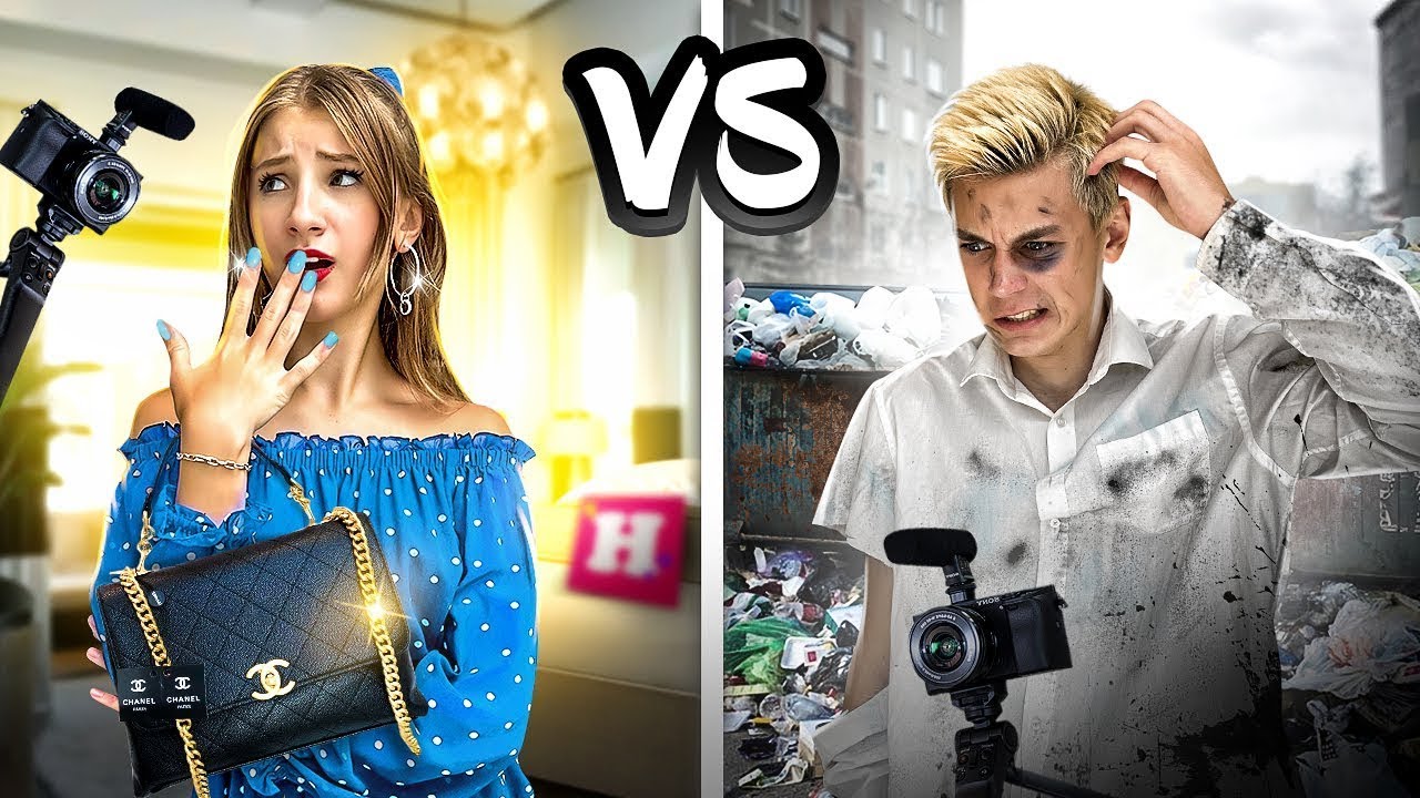 BOGATY vs BIEDNY BLOGER! 💸Kto zarobi więcej pieniędzy w 24 GODZINY CHALLENGE!