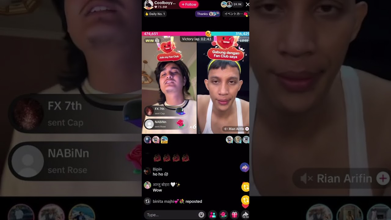 Cool boy vs Rian Arifin#tiktok 