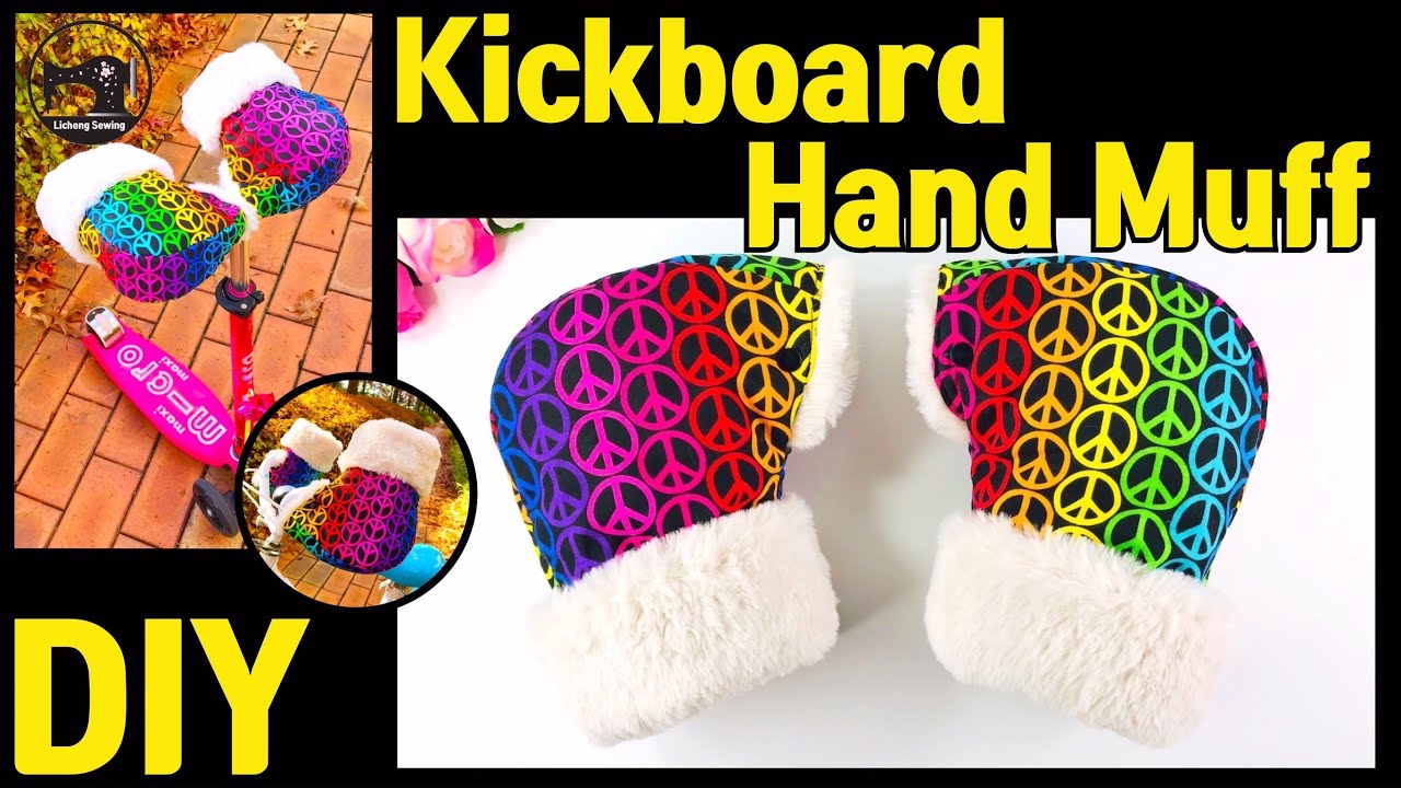 DIY Kickboard Hand Muff/ How to Make a Kickboard Hand Muff/킥보드장갑만들기/킥보드핸드머프