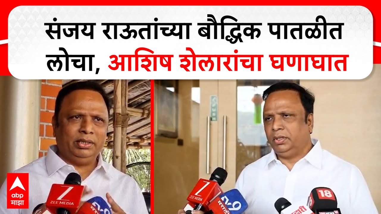 Ashish Shelar on Sanjay Raut : संजय राऊतांच्या बौद्धिक पातळीत लोचा, आशिष शेलारांचा घणाघात