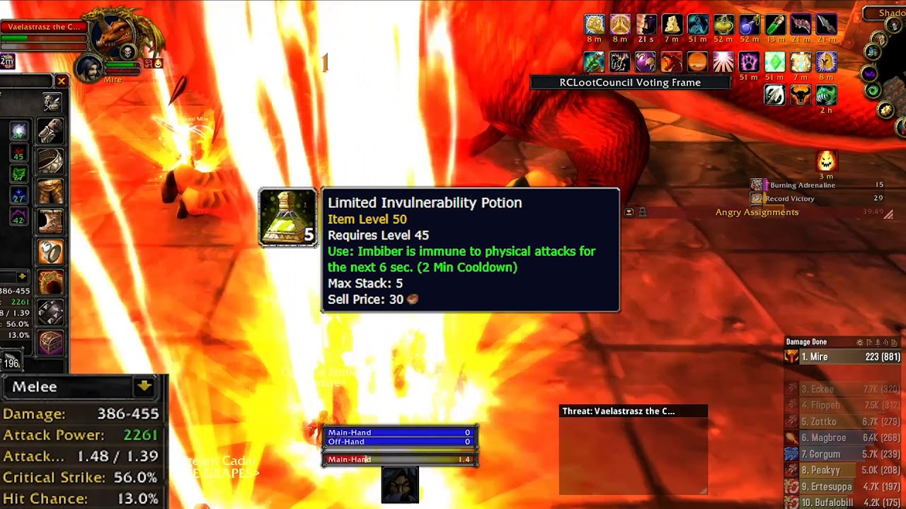When Jom gabbar kicks in! - Vaelastrasz - Blackwing Lair - 2720 DPS - Rank 168 - Rah's PUG