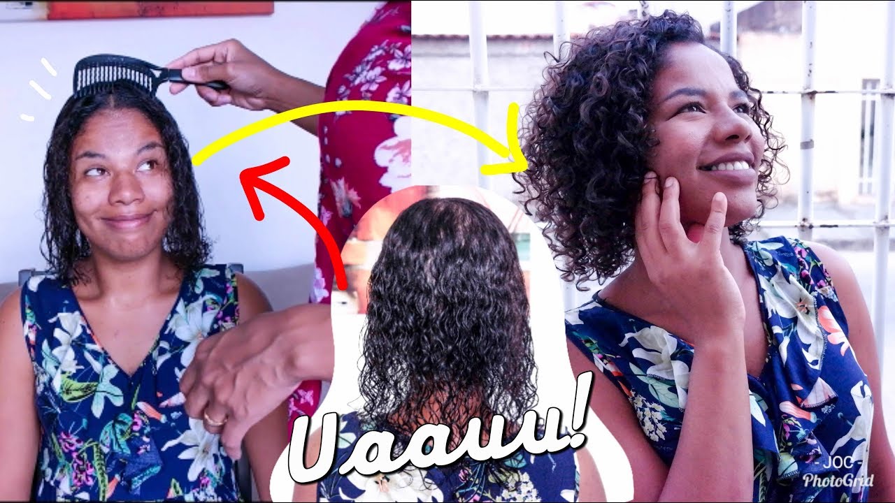 CORTE EM CABELO RALO E CACHEADO EM CASA COM RITA DO FACILITE SUA VIDA