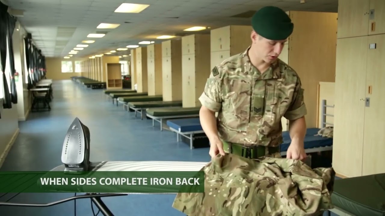 Royal Marines Cadets  How to Iron your PCS Uniform Shirt