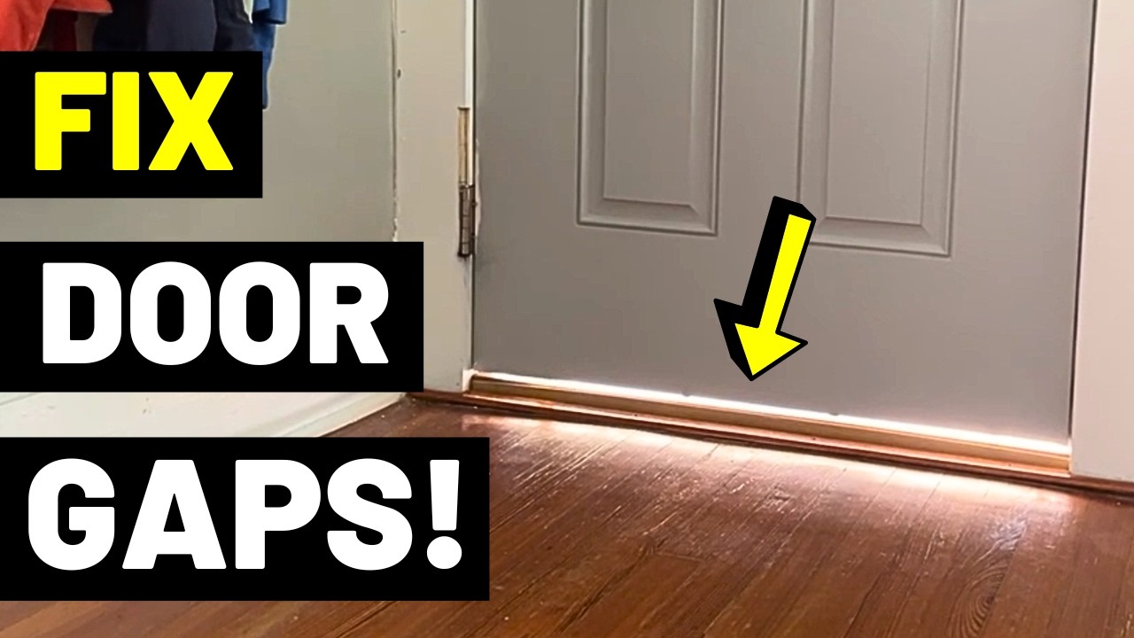 7 EASY FIXES For Gaps Under Doors! (Ultimate Repair Guide...Keep Out Bugs/Light/Air!)
