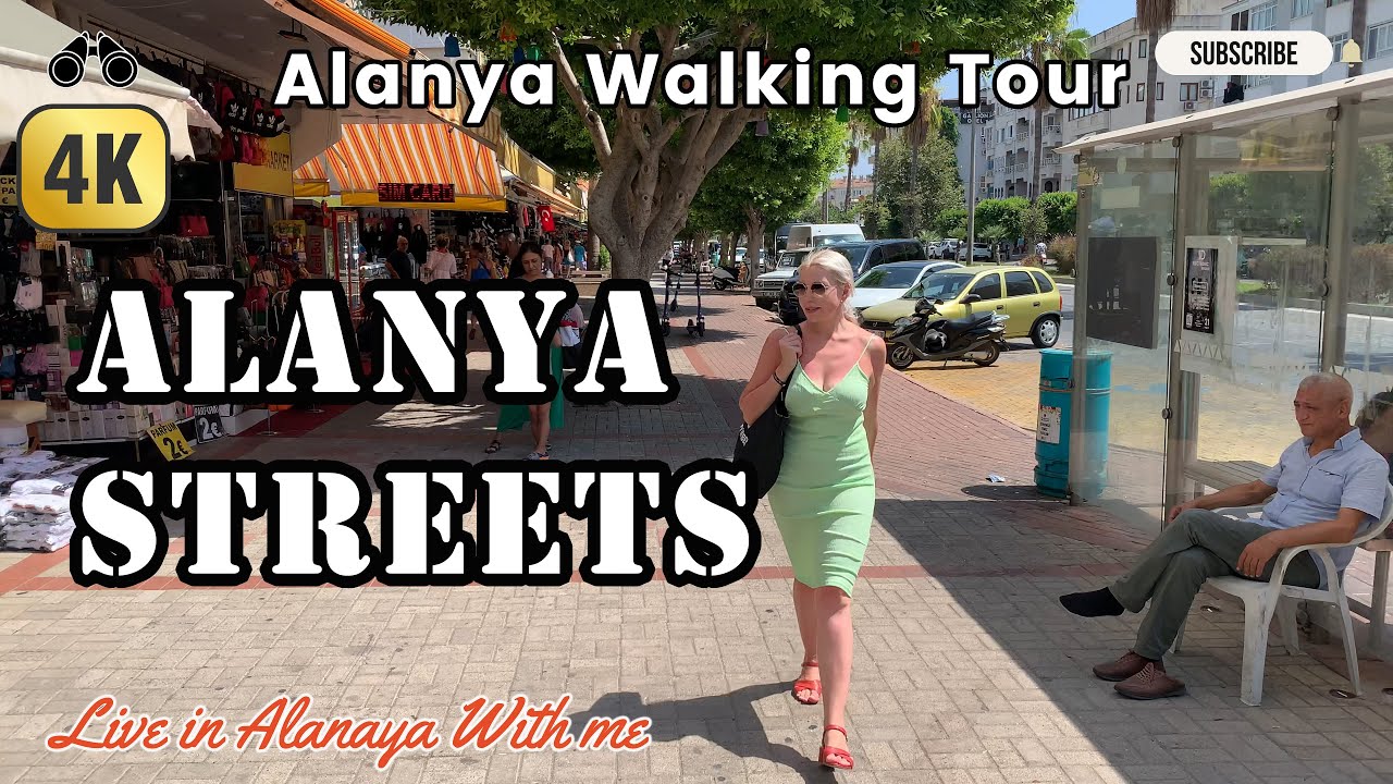Alanya - Walking in Alanya Street and bazaar - Alanya 2023 - Antalya - Türkiye