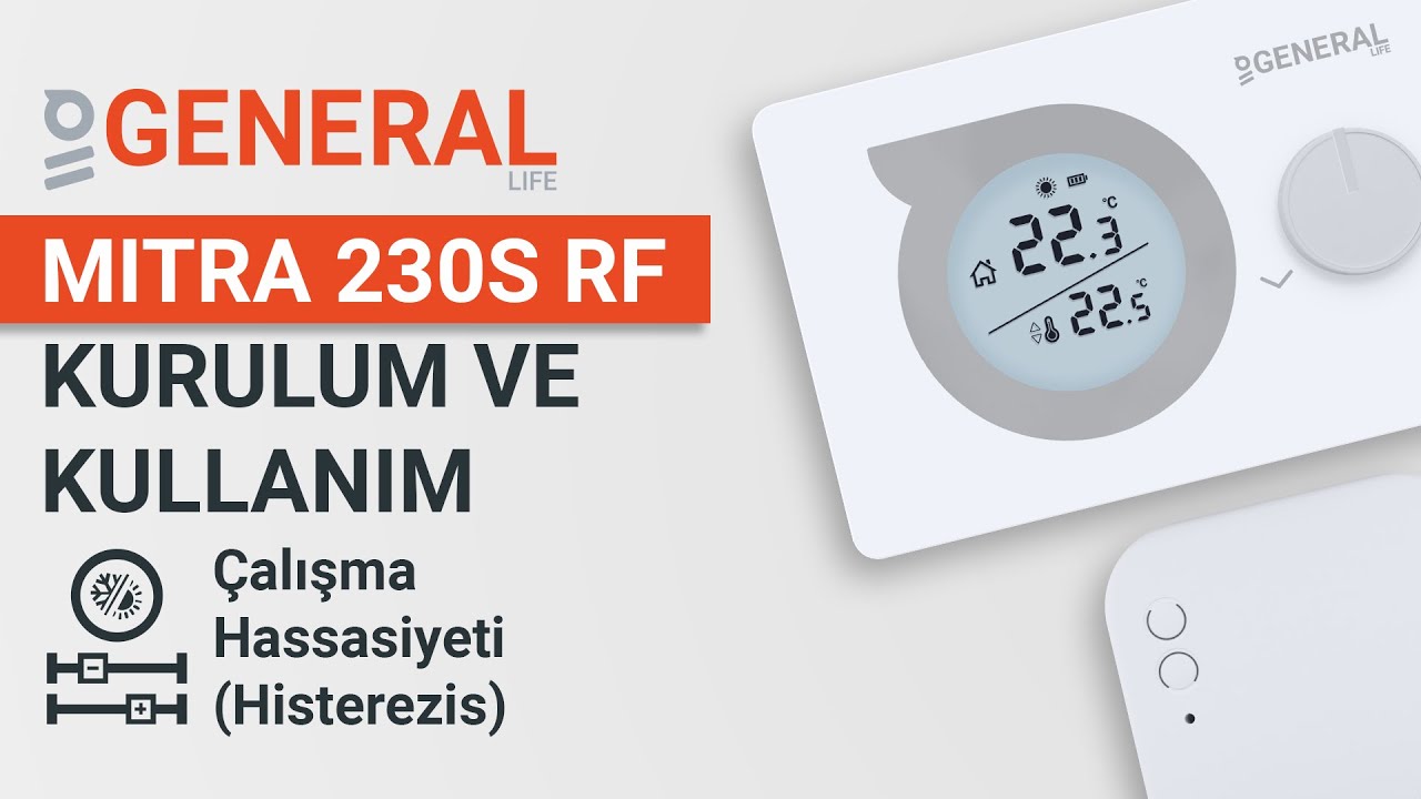 GENERAL MITRA 230S RF Kablosuz Oda Termostatı