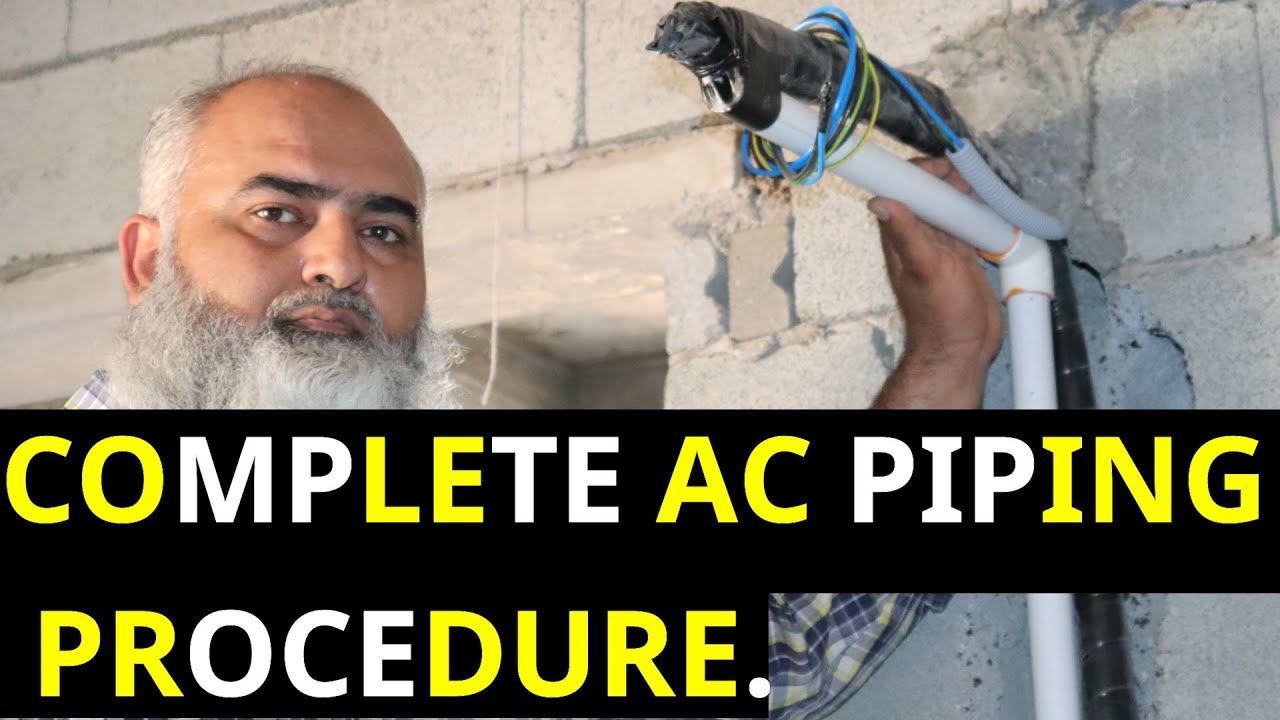 COPPER PIPE INSTALLATION FOR SPLIT AC UNIT....... || PROCEDURE OF PREPAIRING & INSTALLATION AC PIPE.