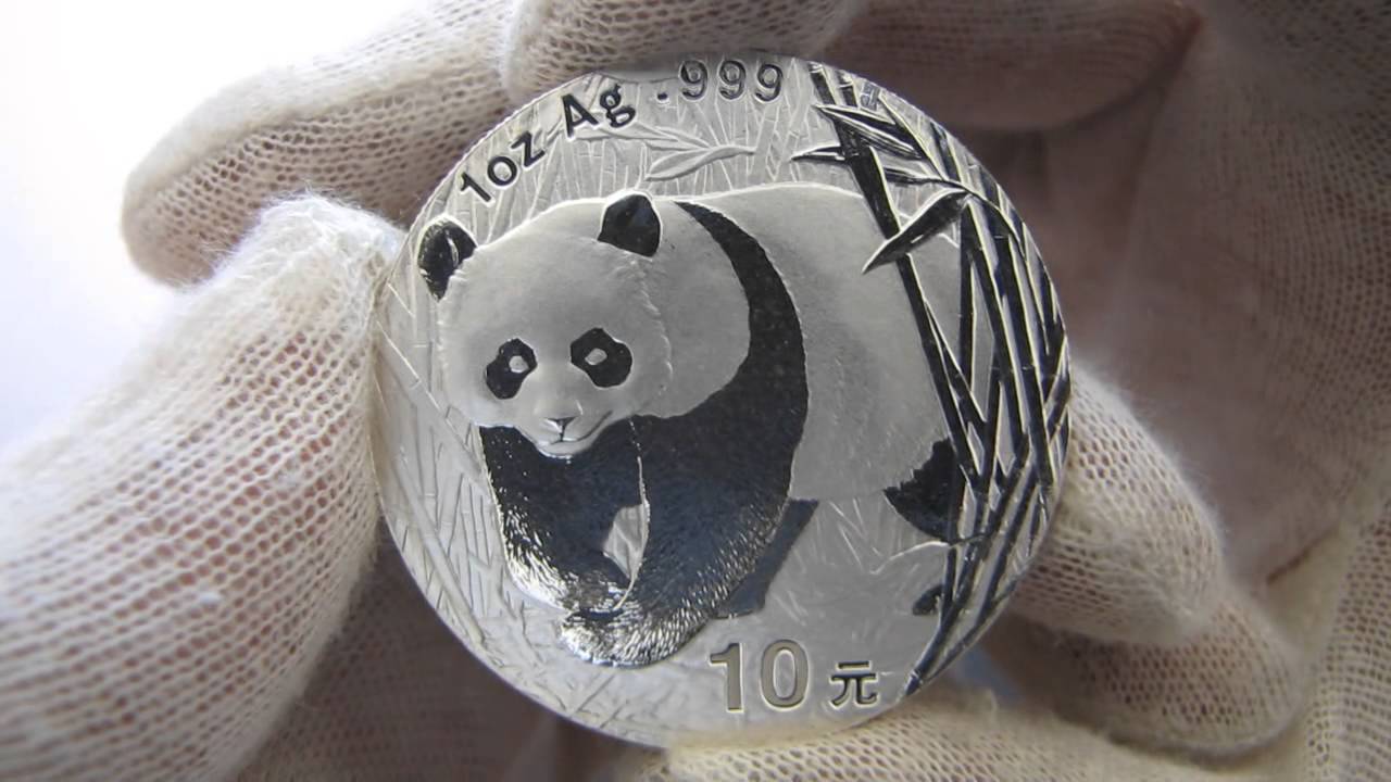[HD] 2001 Chinese Panda - 1 oz Silver Coin