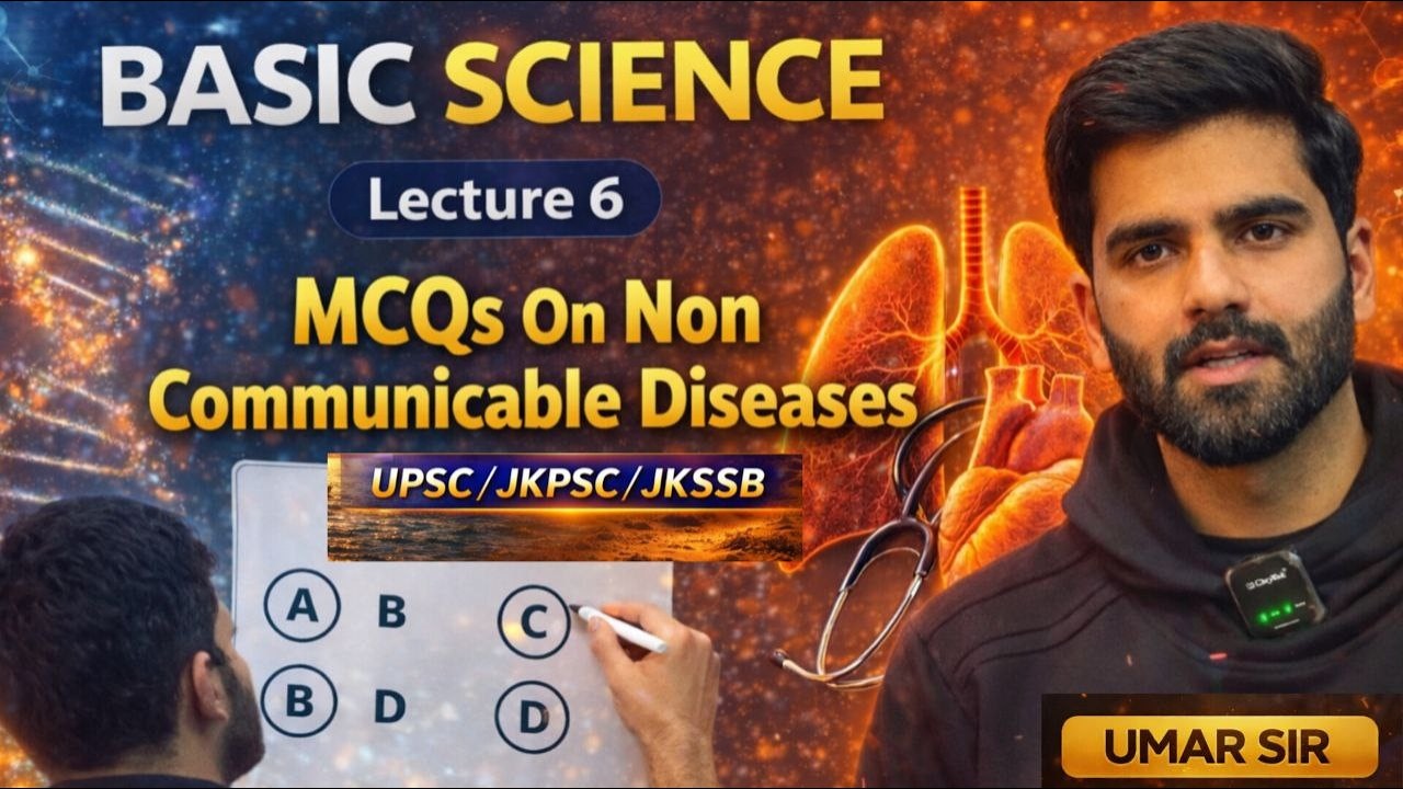 MCQS ON NON-COMMUNICABLE DISEASES |UPSC/JKPSC/JKSSB|