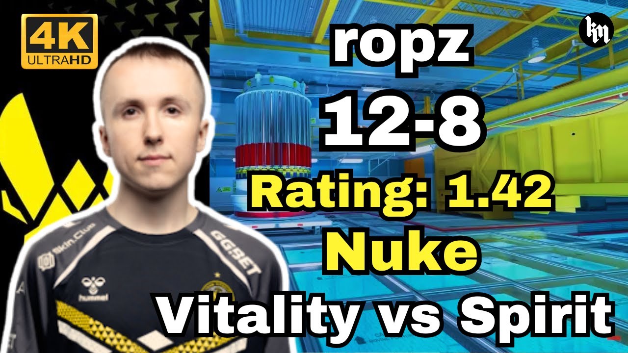 ropz (12-8) Vitality vs Spirit (Nuke) | IEM Katowice Grand Finals 2025 | CS2 POV/DEMO