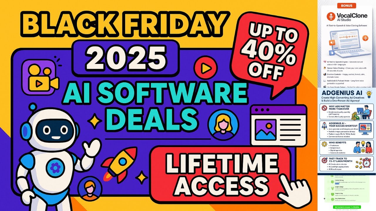 🚨 Black Friday 2025 AI Software Deals – Up To 40% OFF (Lifetime Access) 🚨