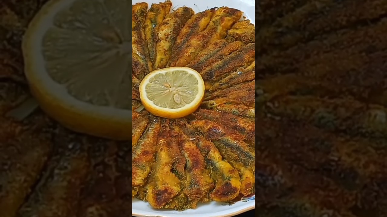 سمك السردين مقلي على الطريقة التركية بملعقتين زيت فقط 👌