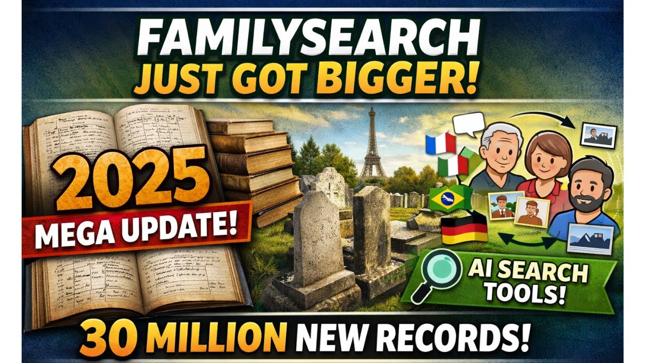 FamilySearch стал ещё масштабнее! Представлено масштабное бесплатное расширение базы данных запис...
