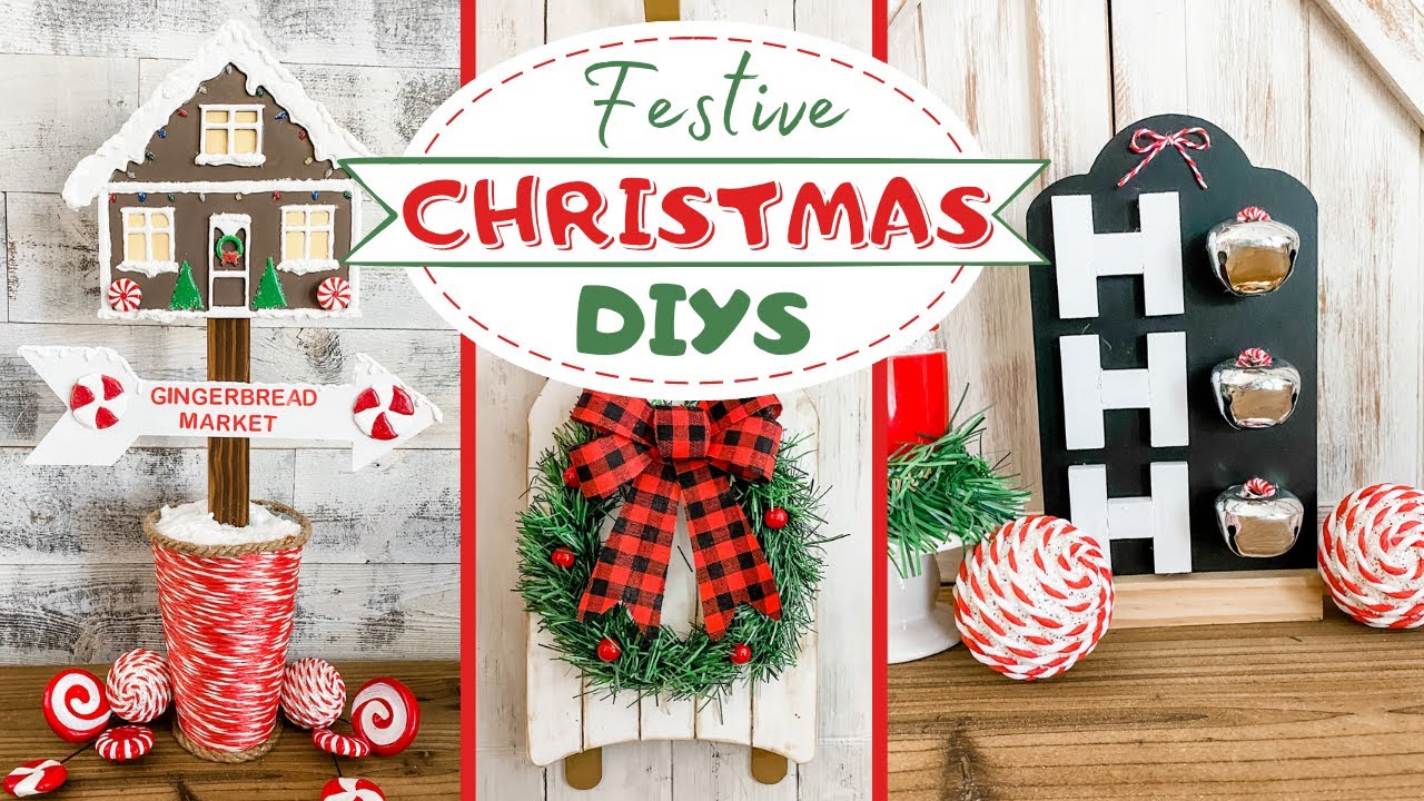 🎄 $1 CHRISTMAS DIYS 🎄  Easy DOLLAR TREE DIY Christmas Decor 🎄 Painting with GLUE STICKS