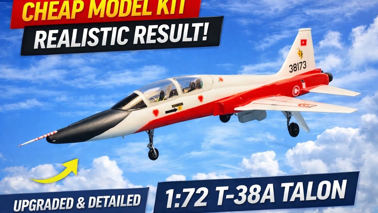 Can a CHEAP Model Kit Look This Real? | 1:72 T-38A Talon PM Model Extreme Detailing