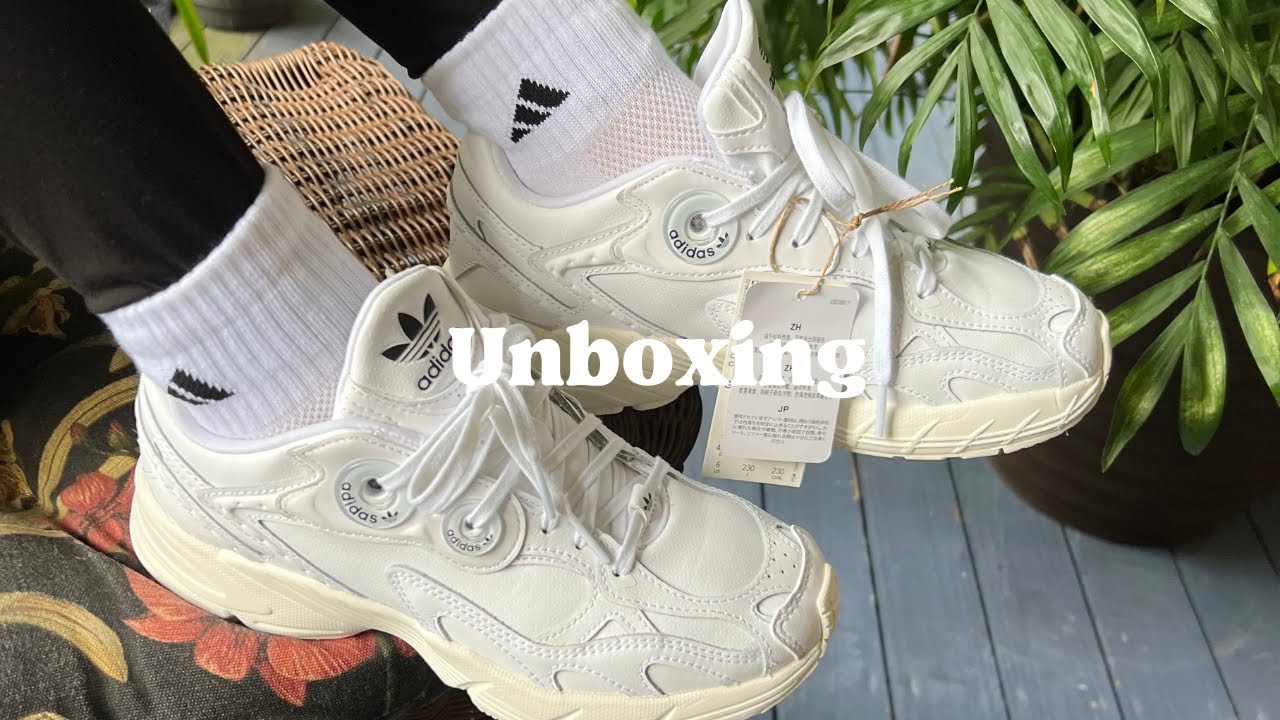 Adidas Astir women shoes, cloud white , unboxing, try on