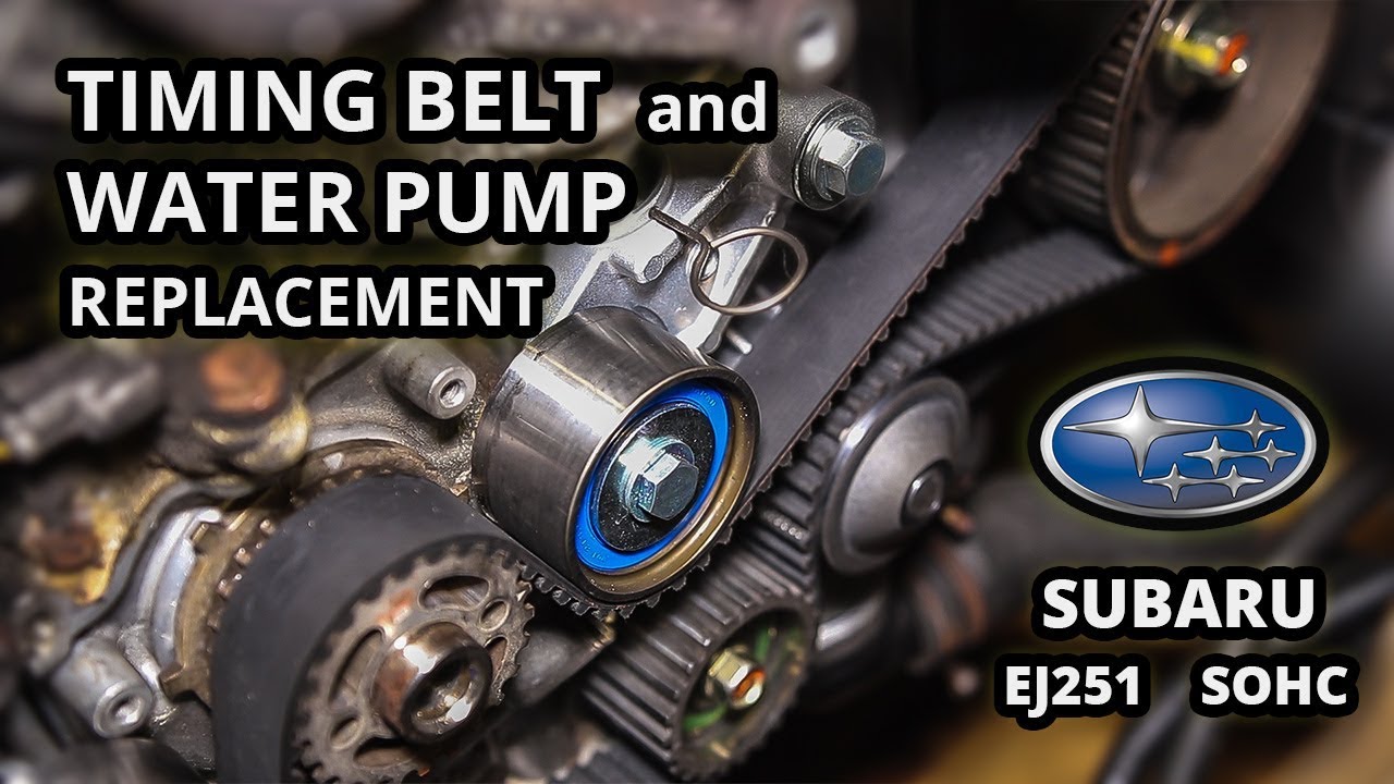 How to Change Timing Belt and Water Pump on Subaru Legacy EJ251 Motor