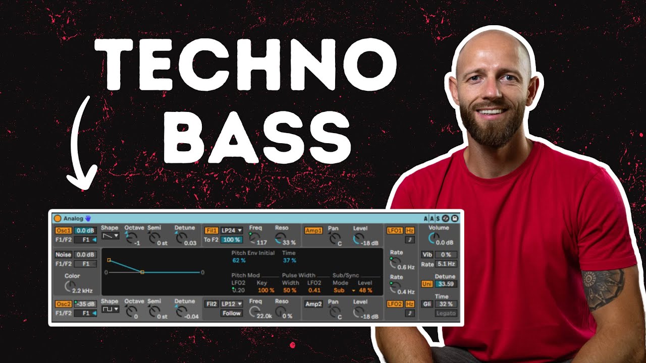 Techno Bass Sound Design For Beginners in Ableton Analog