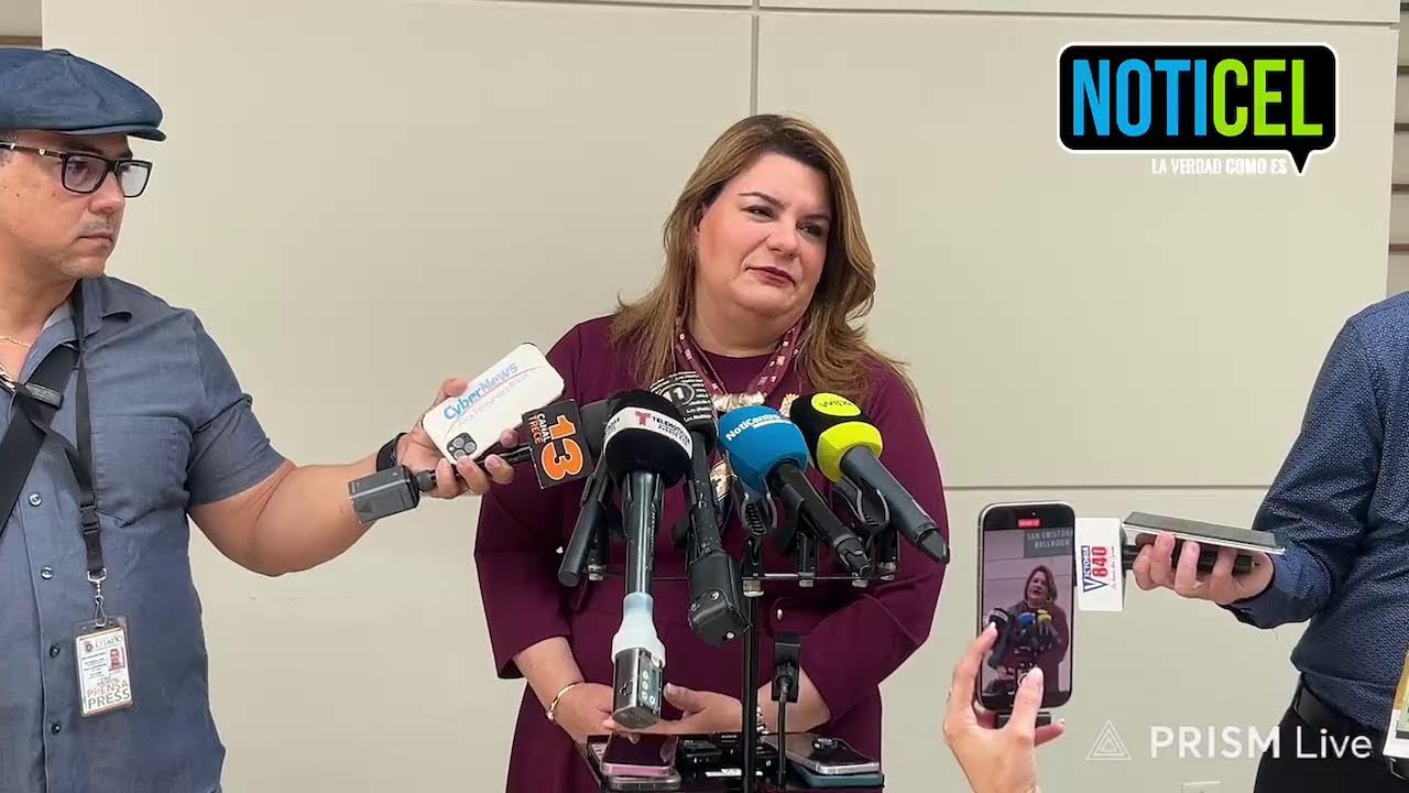 En vivo: La Gobernadora Jenniffer Gonz&aacute;lez atienden a los medios