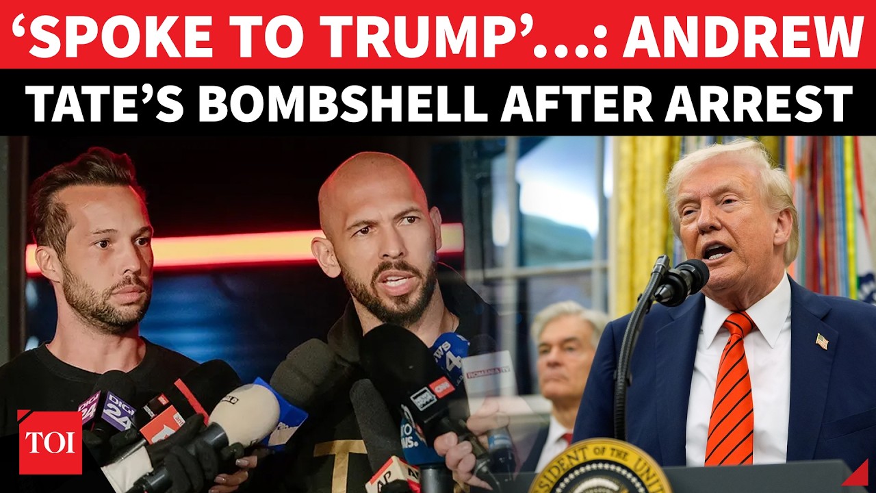 &lsquo;7 WOMEN, 59 CHARGES, TRUMP LINK&rsquo;: Exact Moment Andrew Tate, Tristan Were ARRESTED In Miami | WATCH