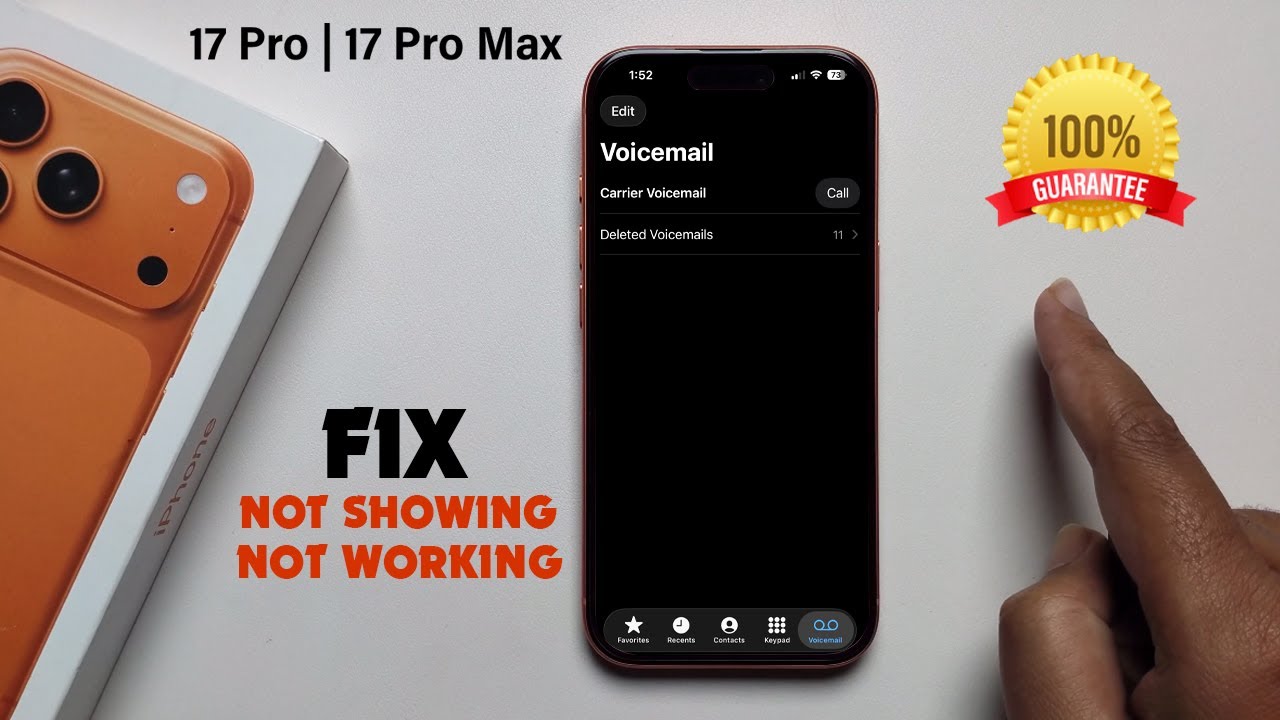 How to Fix Voicemail Not Showing/ Not Working on iPhone 17 pro/Pro Max