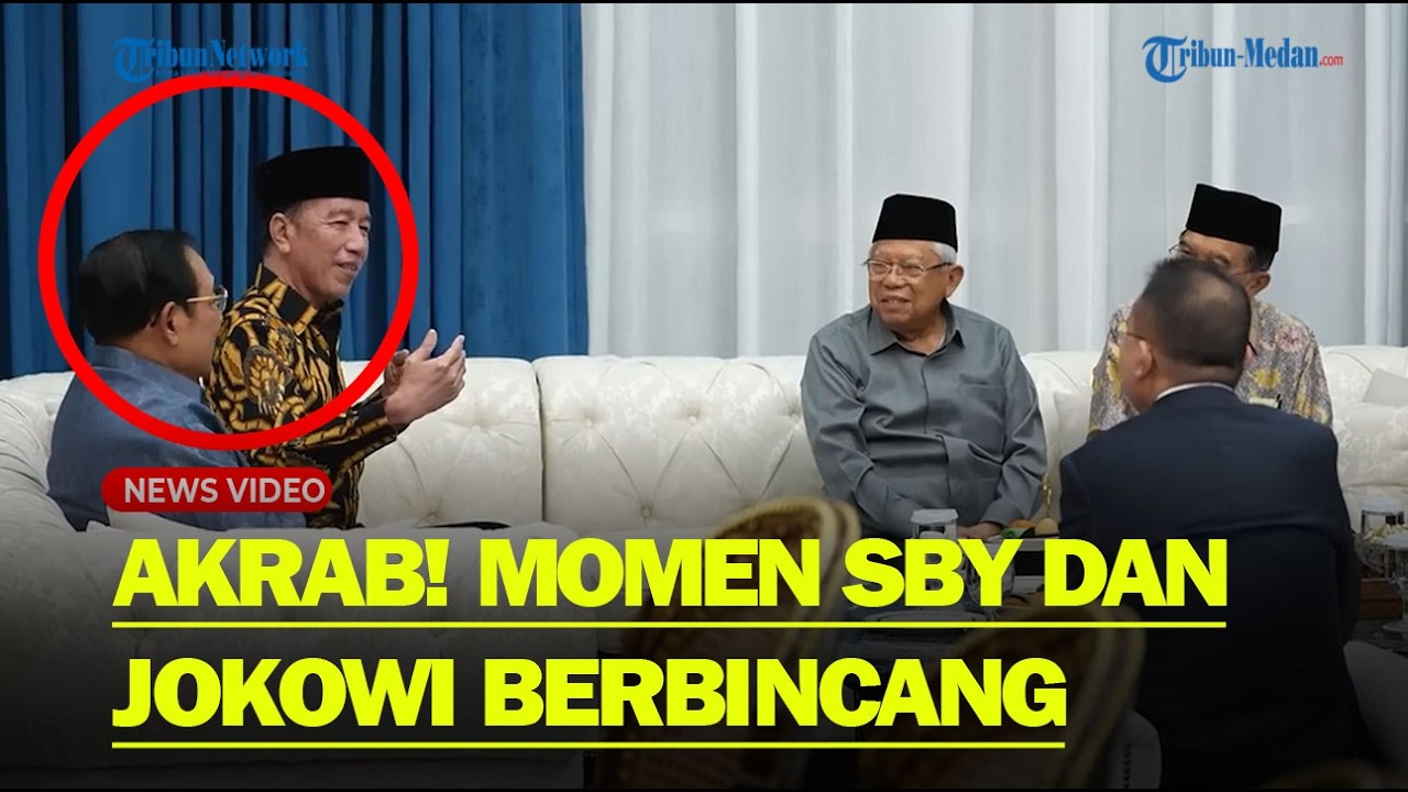 TEREKAM MOMEN Akrab SBY dan Jokowi Duduk Bersama di Istana