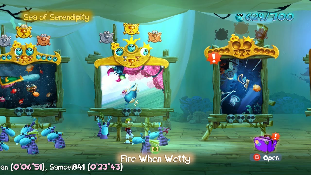 Walkthrough: Rayman Legends 100% - Fire When Wetty