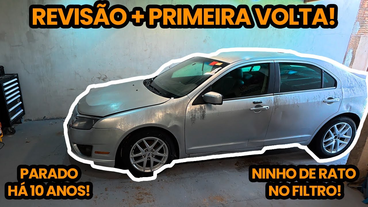 REVISÃO E PRIMEIRA VOLTA COM O FUSION ABANDONADO HÁ 10 ANOS!