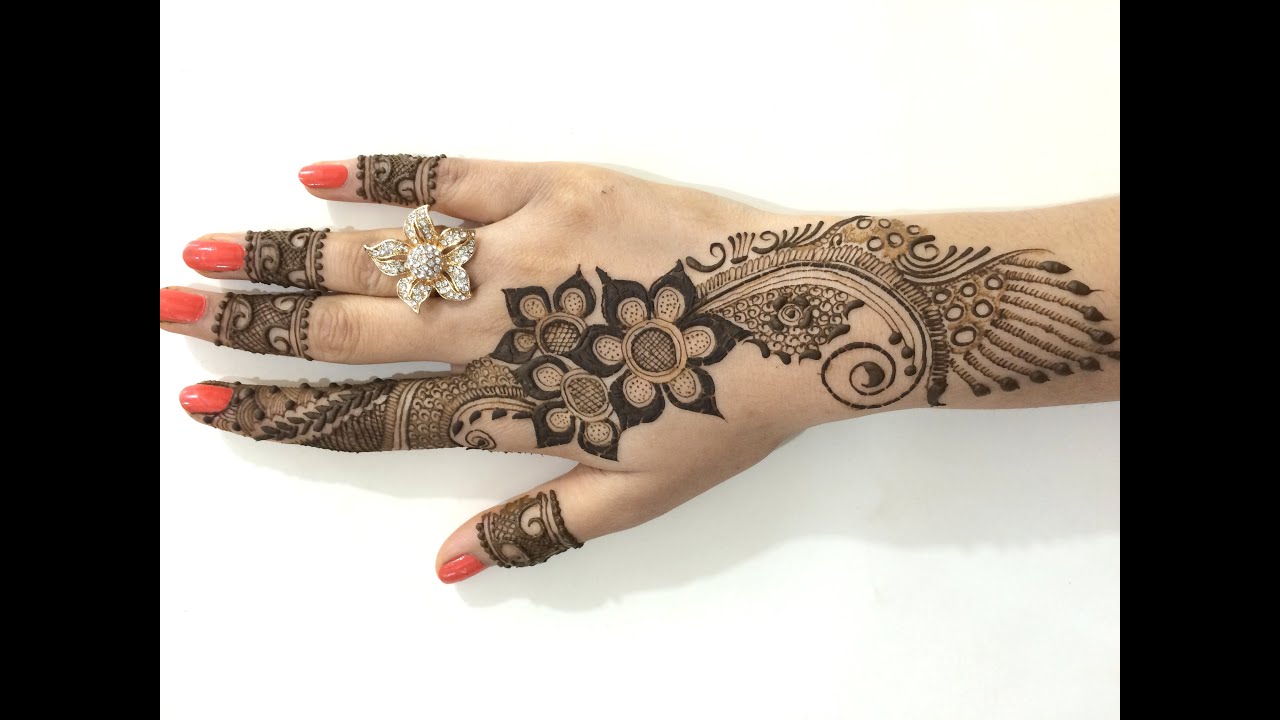 Best Ornament Unique Arabic Henna Mehndi:Stylist Mehendi Designs For Hands(Step By MehndiArtistica)