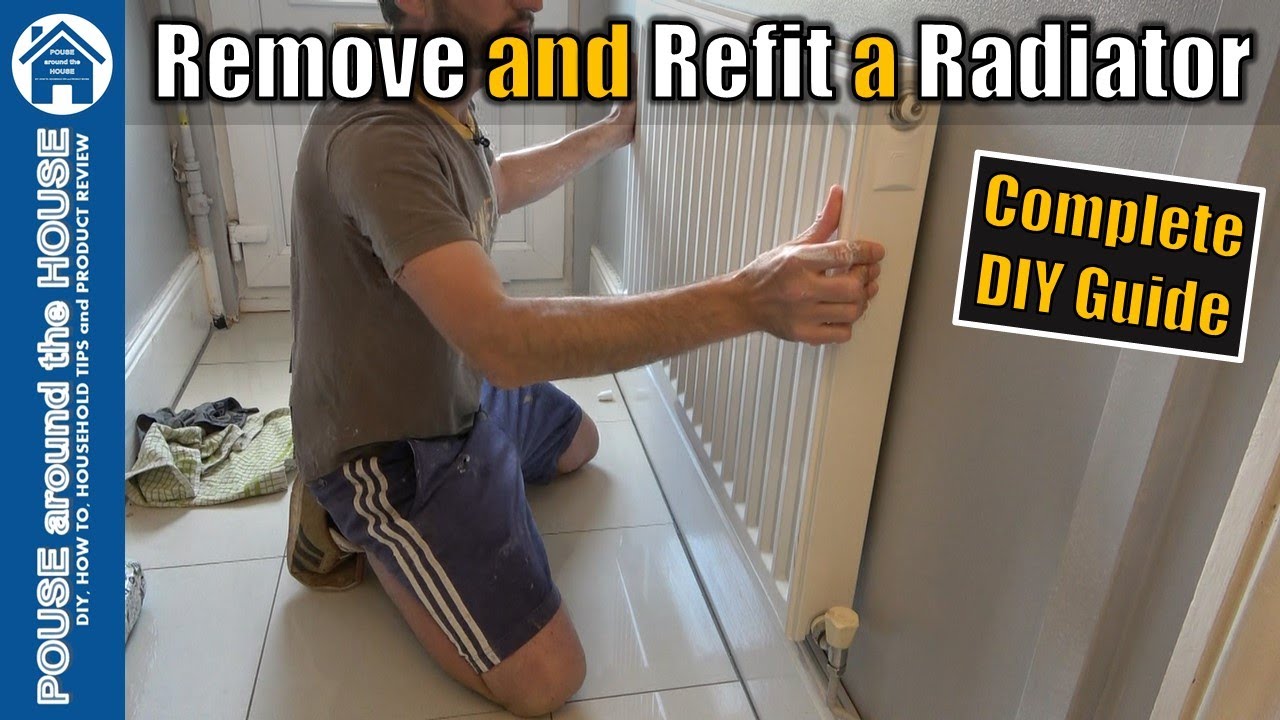 How to remove & refit a radiator without draining central heating system. Radiator valve isolation.