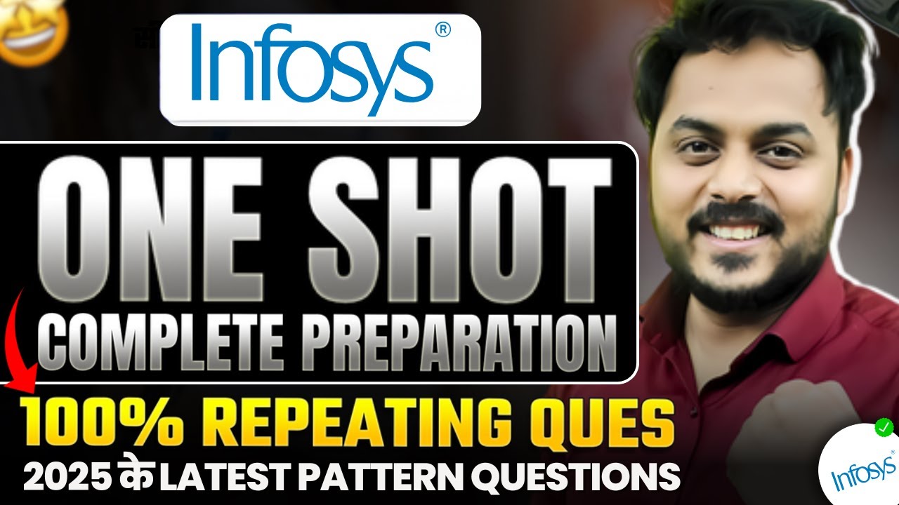 Finally Infosys 2025 Exam One Shot! 100% Repeated Questions | Guaranteed Selection (Latest Pattern)