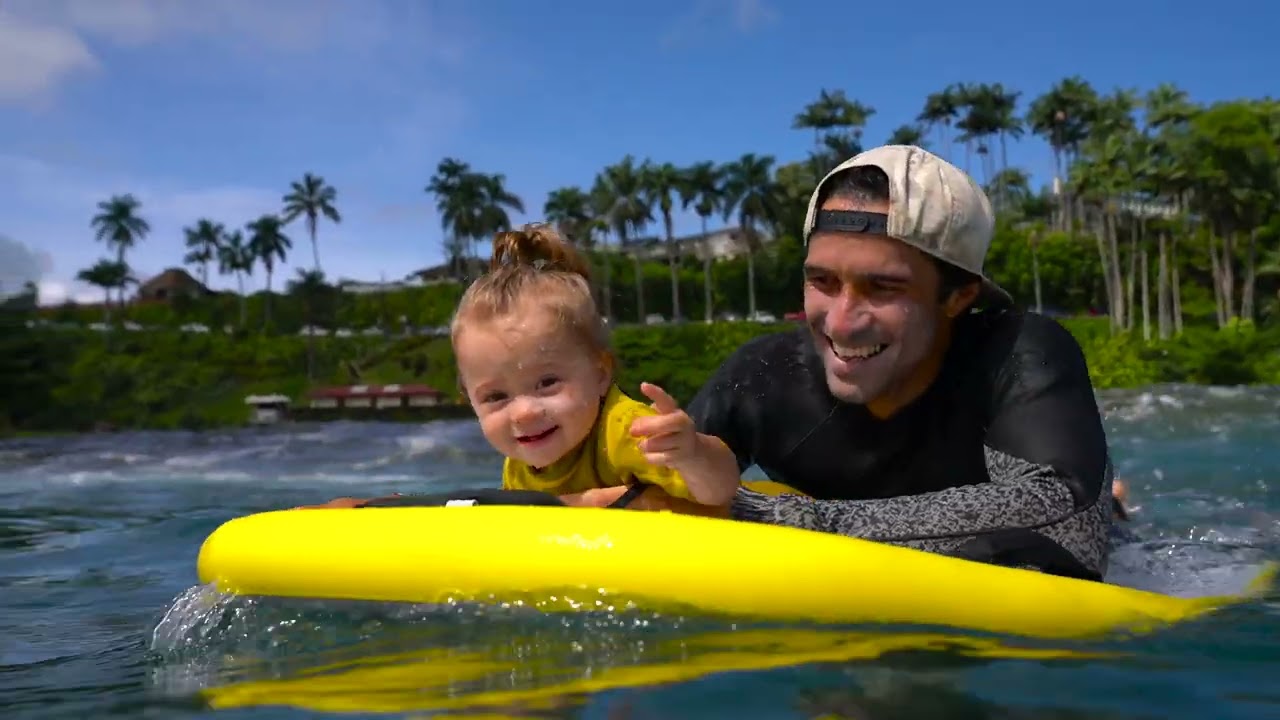 Our Little ONE YEAR OLD Daughter LOVES TO SURF