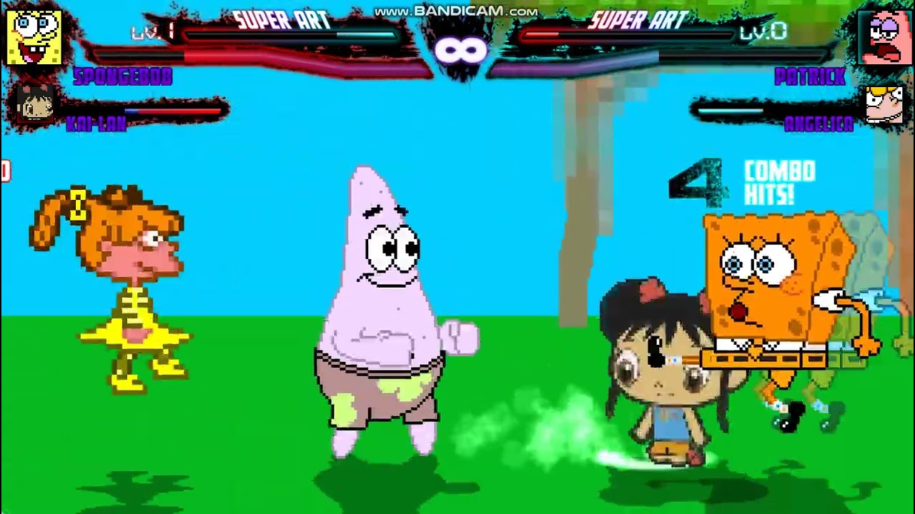LG618 MUGEN Request: SpongeBob & Kai-Lan Vs Patrick & Angelica
