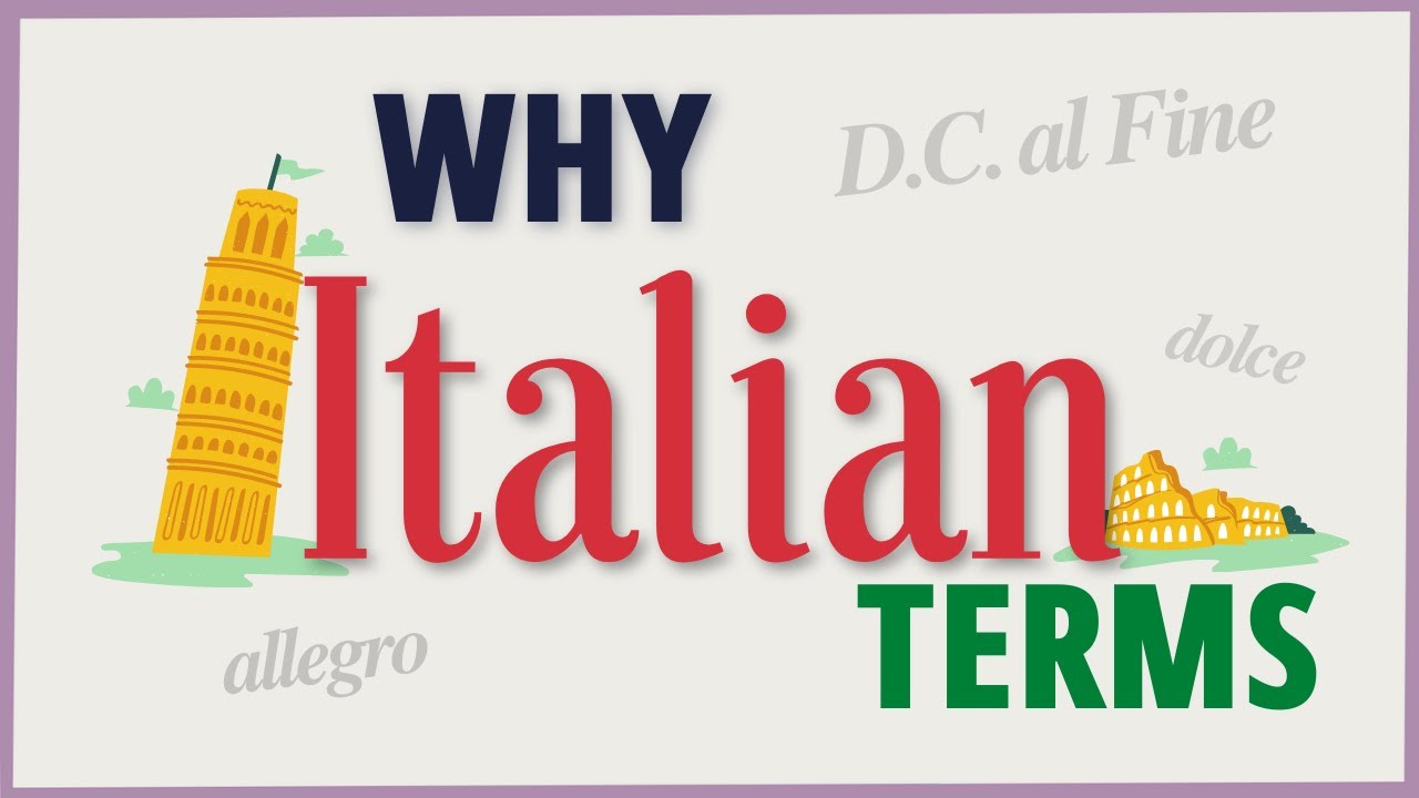 Why are musical terms written in Italian?
