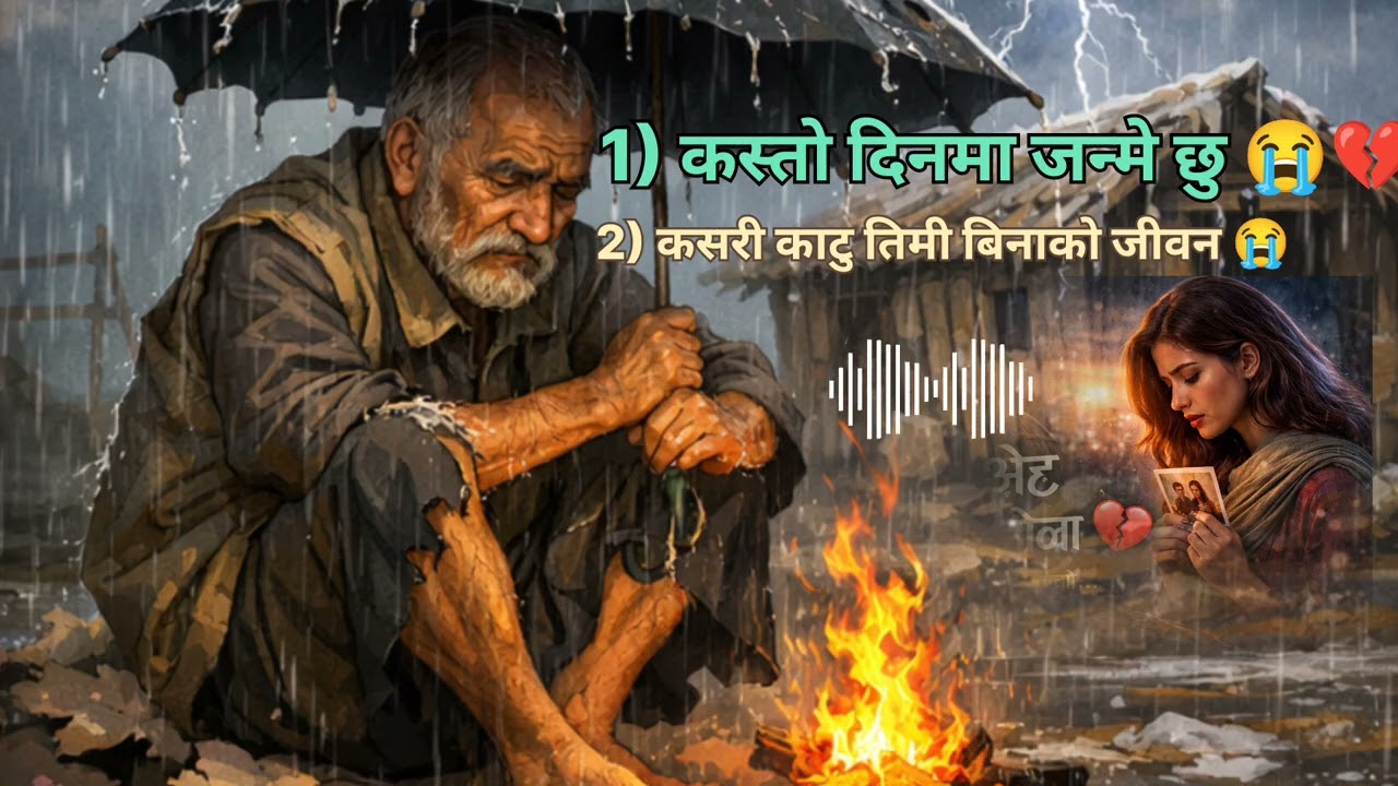 नेपाली मन् छुने आधुनिक गीत ai music 🎵😢 Nepali man chhune aadhunik git 💔