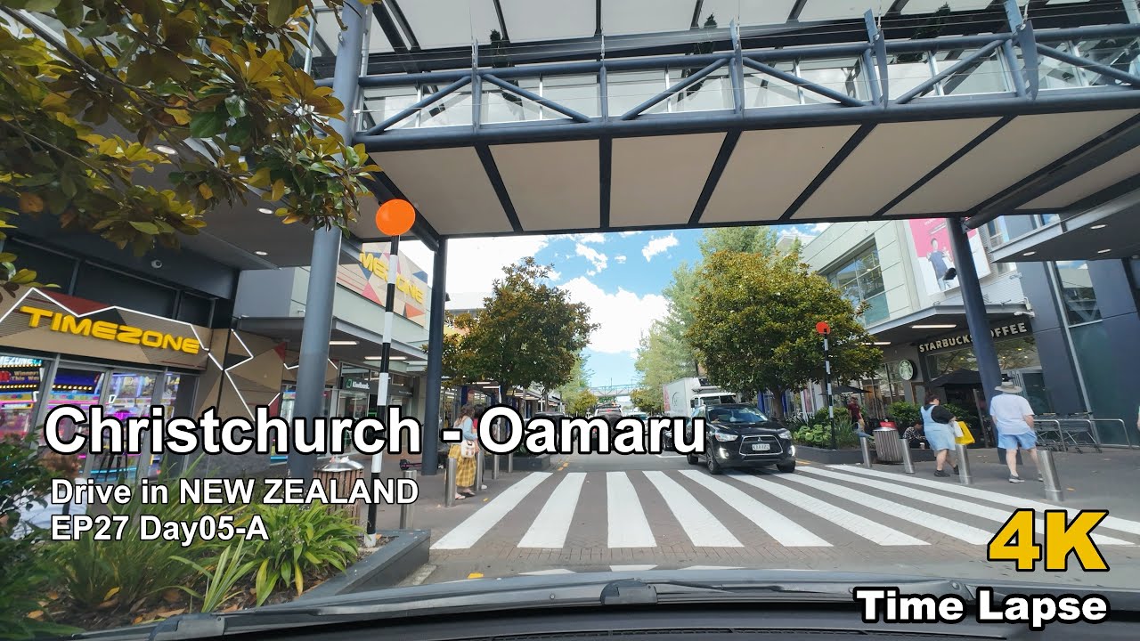 POV Drive in New Zealand EP27 | Christchurch to Oamaru Day05-A | 4K Dash Cam Time Lapse No BGM