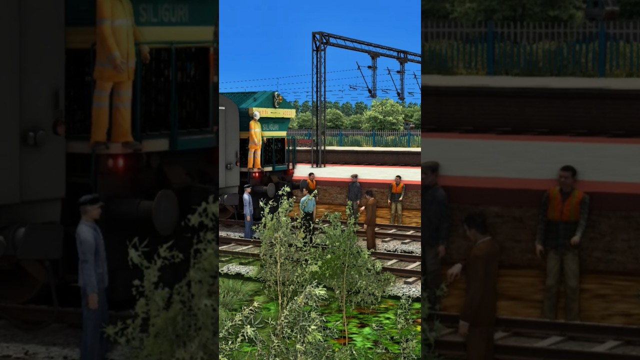 WDG4 Yard Shunting LHB Intercity Express Train | Train Simulator Train Game | Train Games #shorts