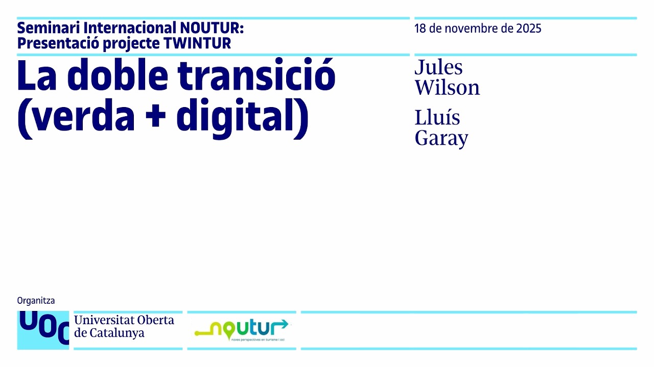 TWINTUR Project - The twin transition (green+digital) in tourism in the era of the polycrisis