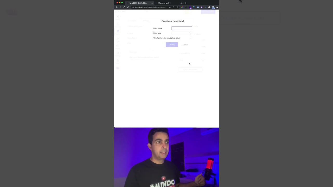 Como criar uma tabela tutorial bubble.io #shorts #short