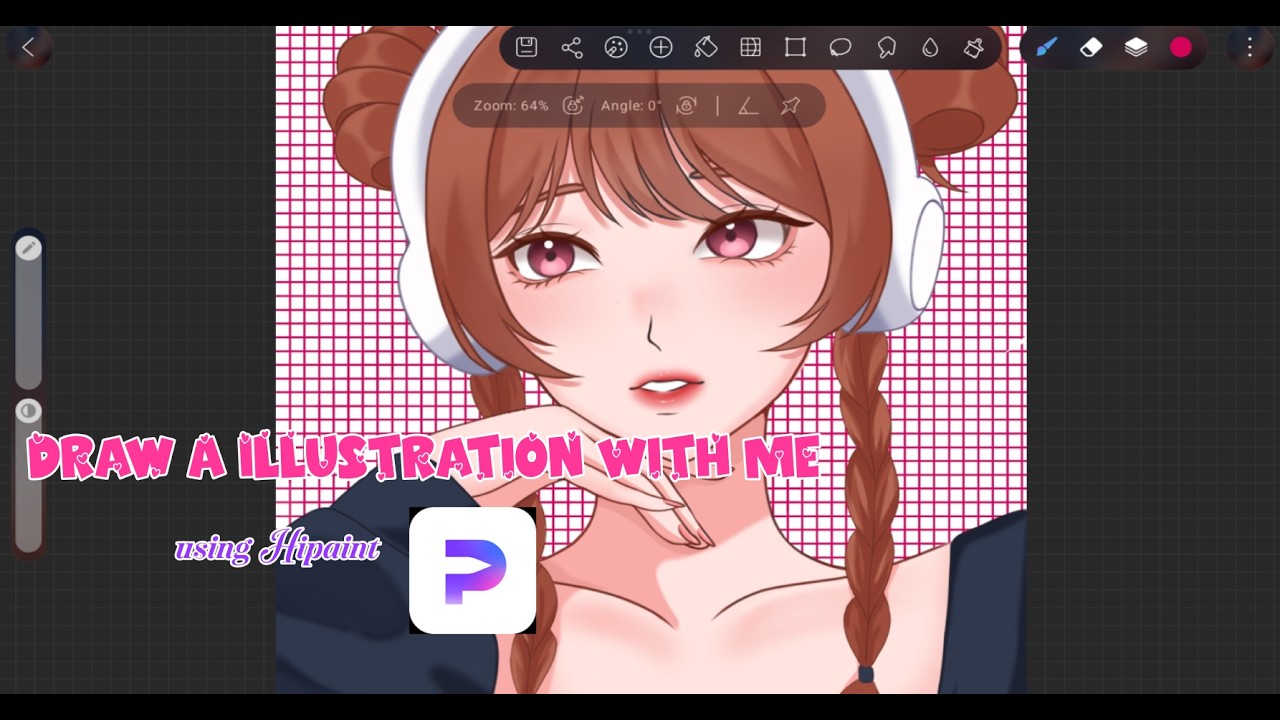 Draw Illustration With Me In Hipaint #art #drawingprocess #drawingstyles
