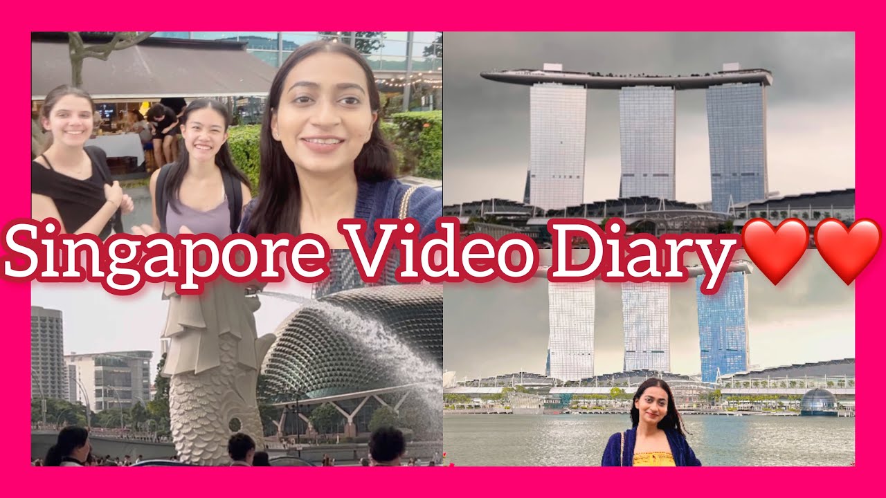 Travelled solo for the 1st time 😱❤️|Talked to Foreigners|MarinaBay|Singapore| Merlion park|Vlog