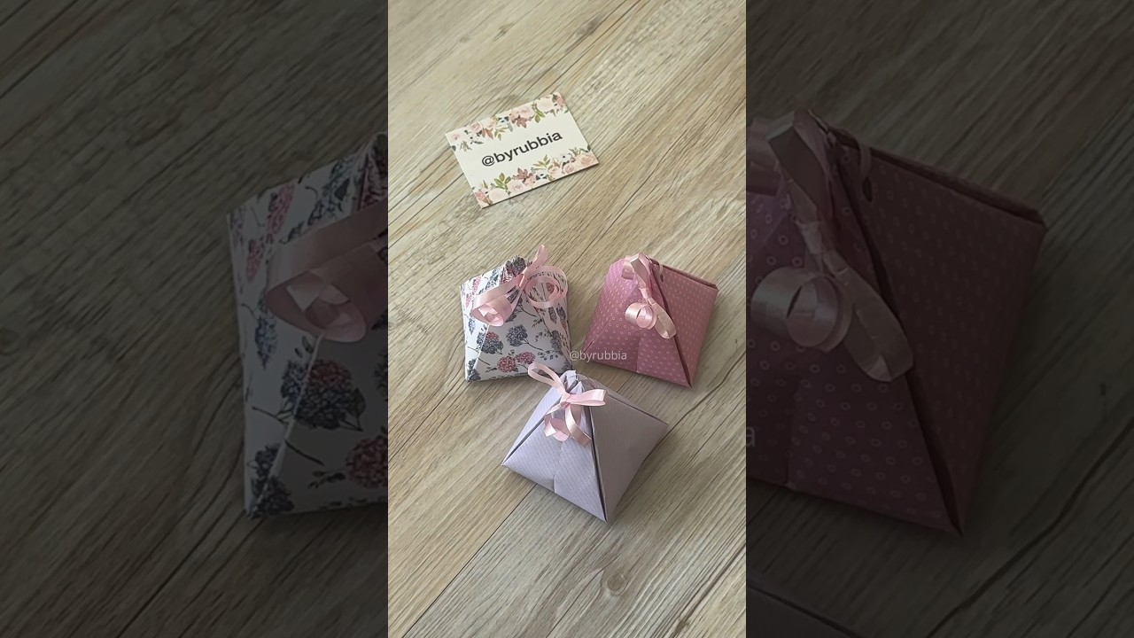 Pyramid Treat Box #box #giftbox #pyramid #origami #diy #giftideas #partyfavors #partyideas #fyp