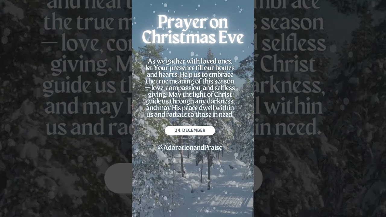 Prayer on Christmas Eve