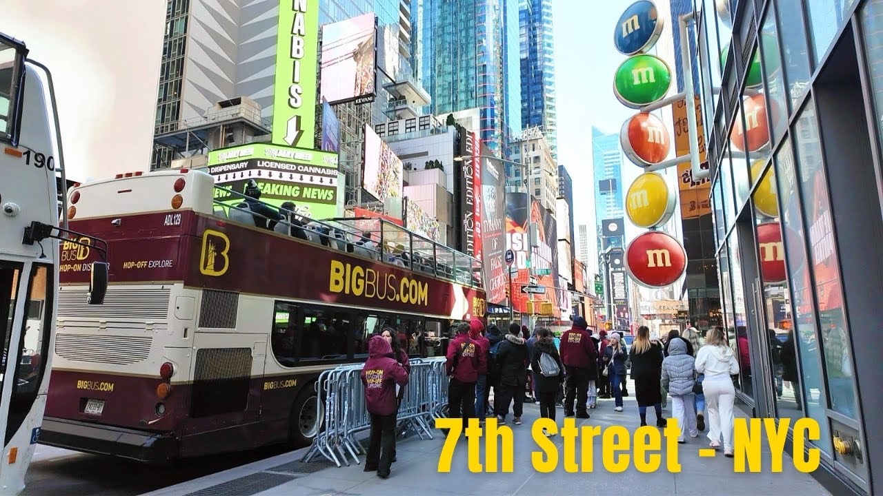 NYC Morning Walk ☀️ | 7th Avenue to Times Square | Real Street Sounds 🚶‍♂️