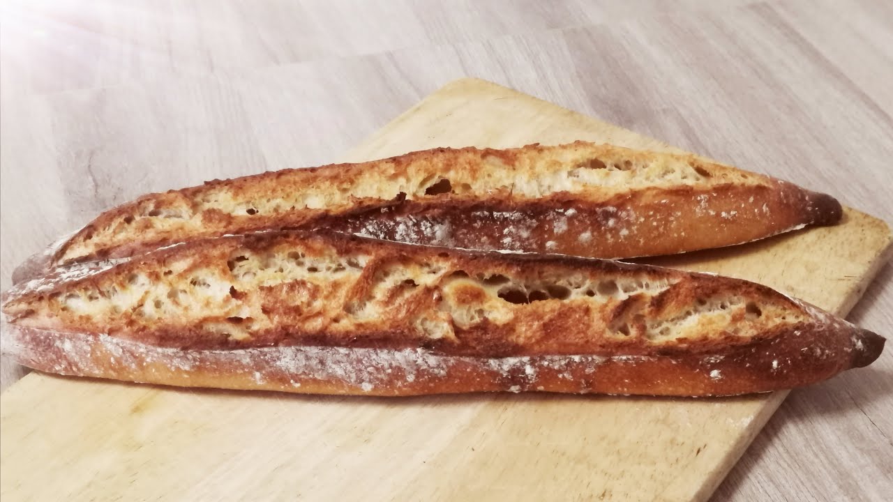 Recette de deux baguettes au levain liquide à la maison