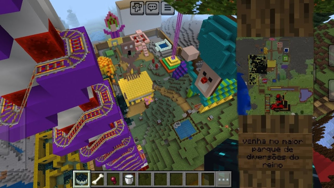 Um passeio no reino que eu criei no Minecraft