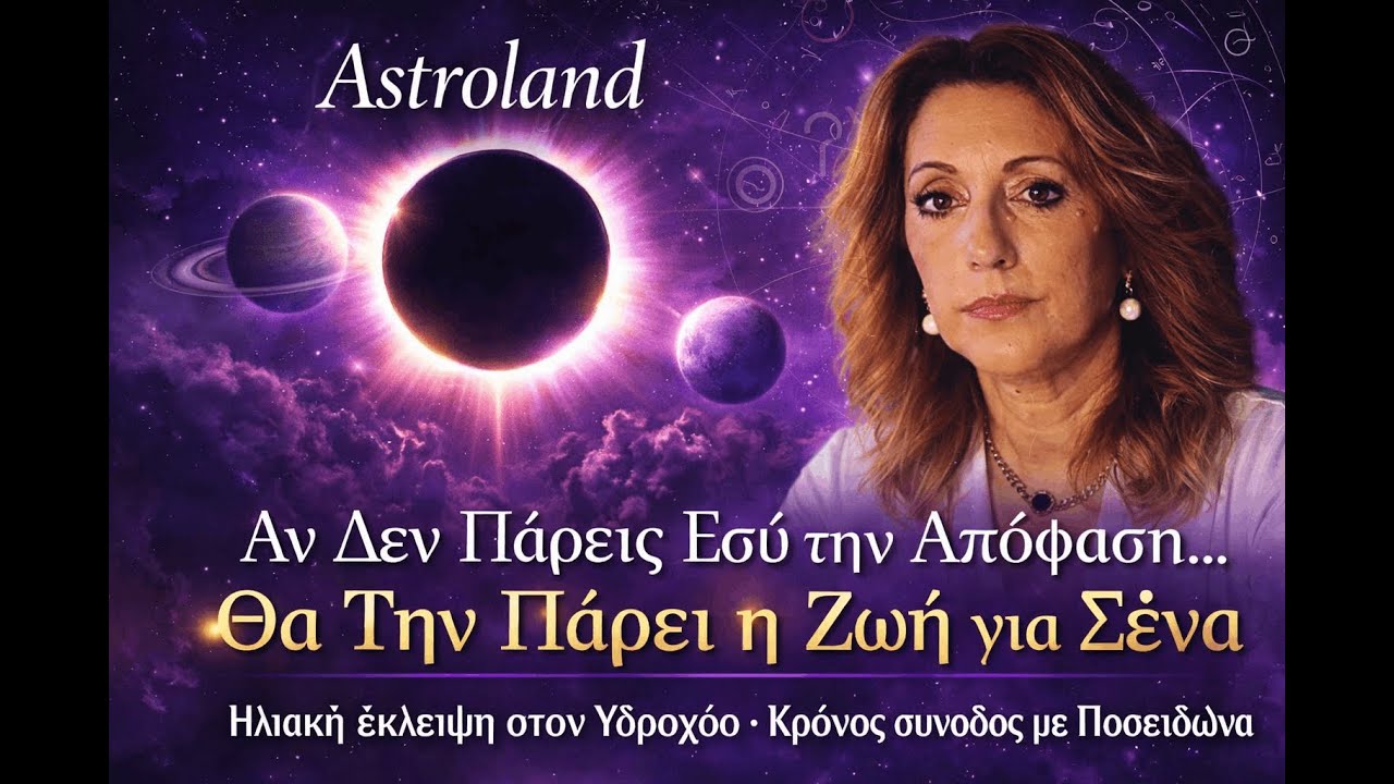 Ηλιακή Έκλειψη στον Υδροχόο  | Αν Δεν Πάρεις Εσύ την Απόφαση… Θα Την Πάρει η Ζωή για Σένα